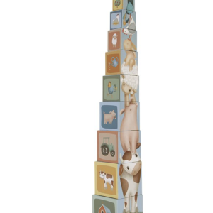 Bloques Apilables de cartón Little Farm. Little Dutch