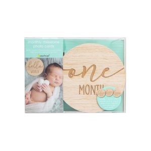 Tarjetas milestone de madera