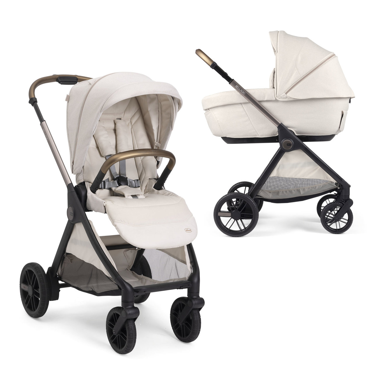 Carro Duo Bellagio 2.0 con capazo Gran comfort Chicco