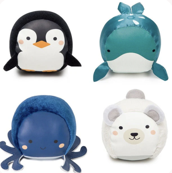 Dooballs - Juegos de 4 bolas de peluches Oceano