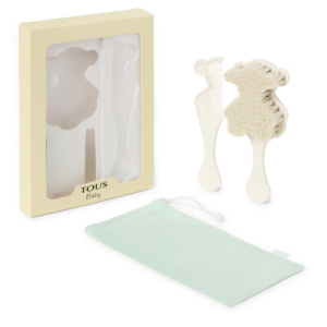 Set de cepillo y peine Beauty blanco TOUS