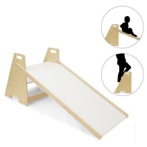 TOBOGÁN CON ESCALERA 2EN1 NATURAL