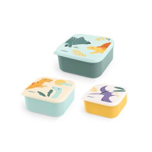 x3 cajitas snack Jurassic Miniland