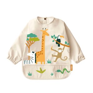 Babero mangas largas Jungle Miniland