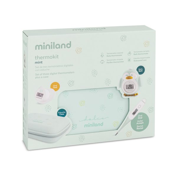 Set de termómetros para bebé Thermokit Mint Miniland