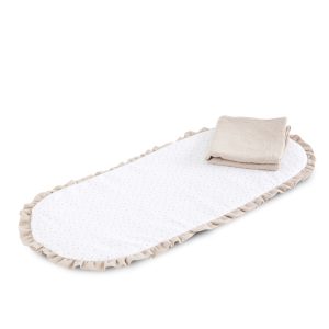 Cubrecolchón + Muselina Flores. DPEQUES