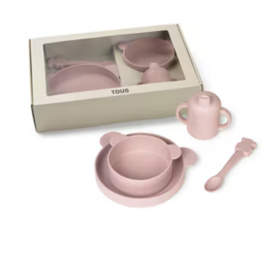 Vajilla de 4 piezas de silicona Zoe. Tous
