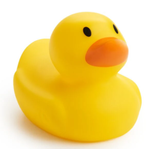 Patito de seguridad para la hora del baño White Hot
