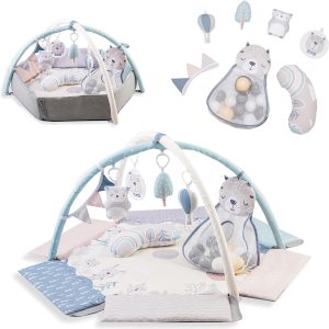 MoMi PASTEL arco de juego con colchoneta para gatear 3 en 1