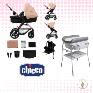 Pack Chicco  (Carro Trio + Bañera Cambiador)