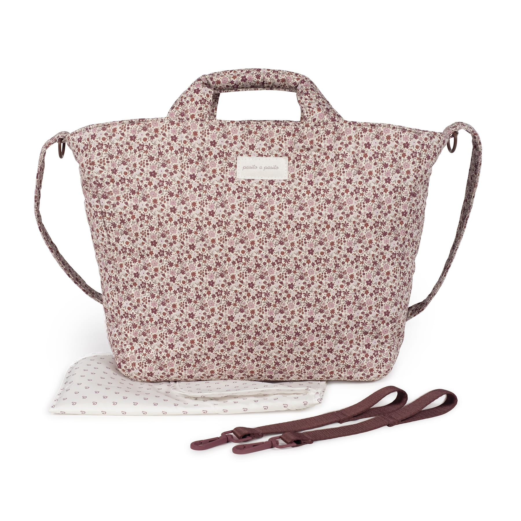 Bolsa Canastilla Cherry Flores Pasito a Pasito