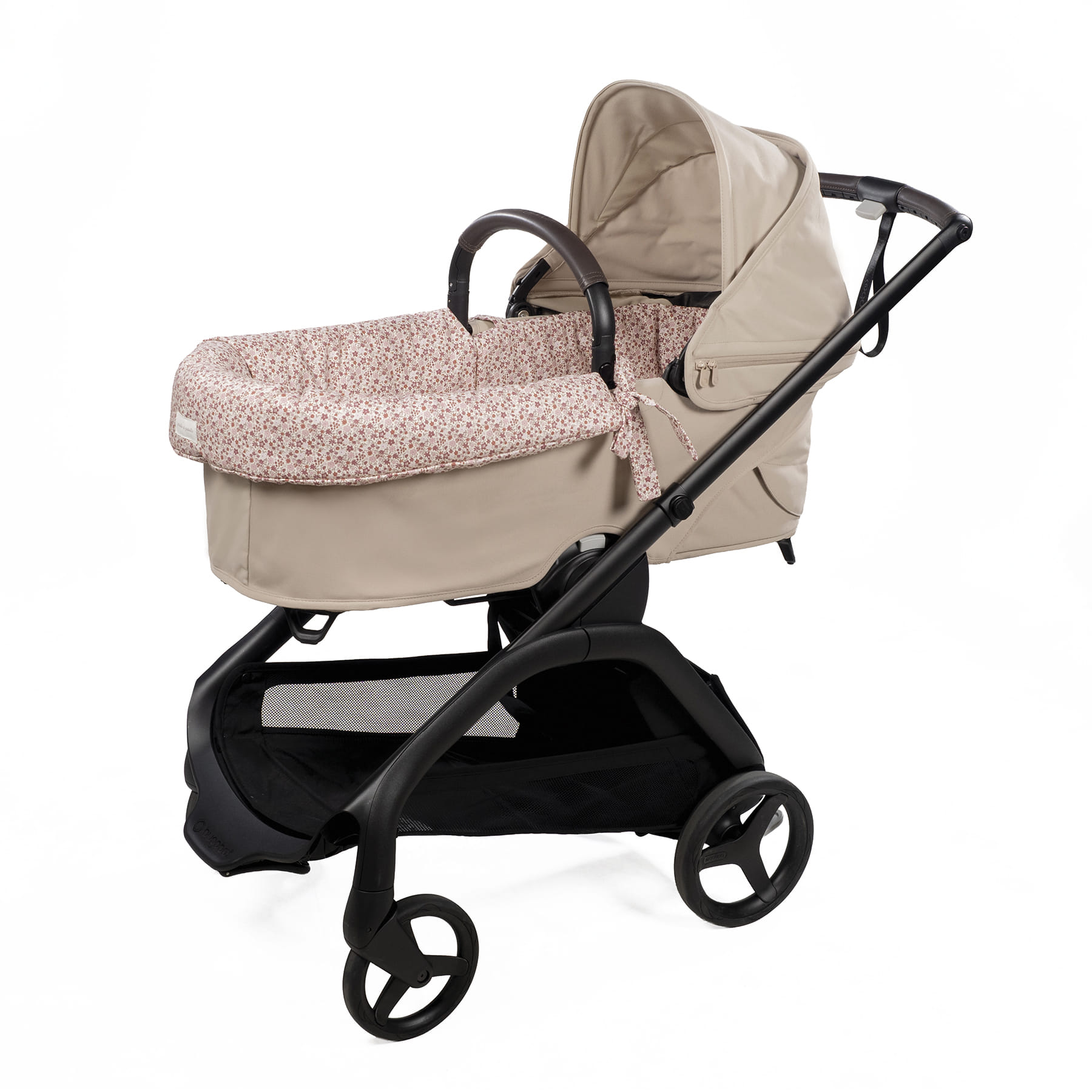 Cubre Cuco Dual + Sabanas Ajustables Cherry Flores Pasito a Pasito