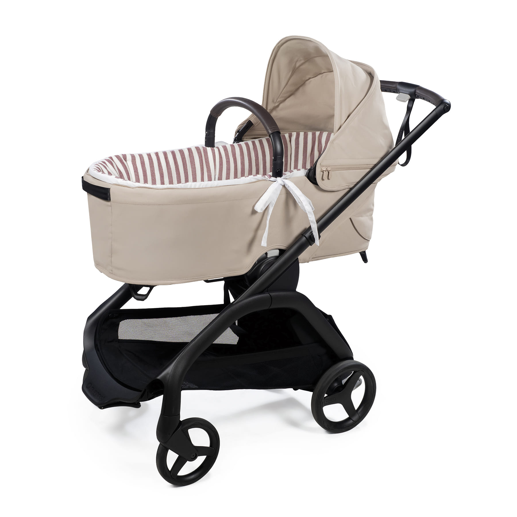 Cubre Cuco Varillas + Sabana Ajustable Cherry Rayas Pasito a Pasito