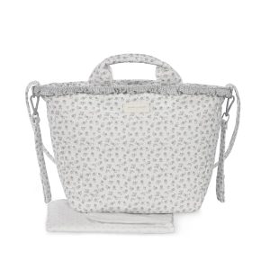 Bolsa Canastilla Flor Gris Little Bloom Pasito a Pasito