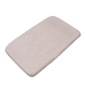 Sábana Bajera Ajustable Para Minicuna de 90×50 cm Praliné