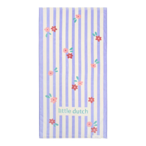 Toalla De Playa Rayas Moradas Little Dutch