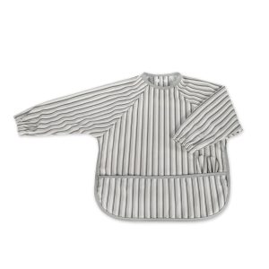 Babero mangas  larga Botton rayas Walking Mum