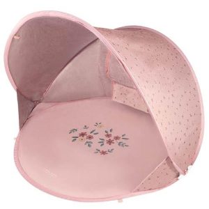 Tienda y paraviento con protección UV para la playa Ocean rosa Summer Little Dutch
