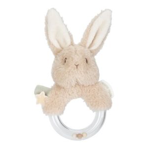 Sonajero de conejo con anillo Newborn Little Dutch