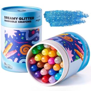24 crayones brillantes. Dreamy glitter. Jarmelo