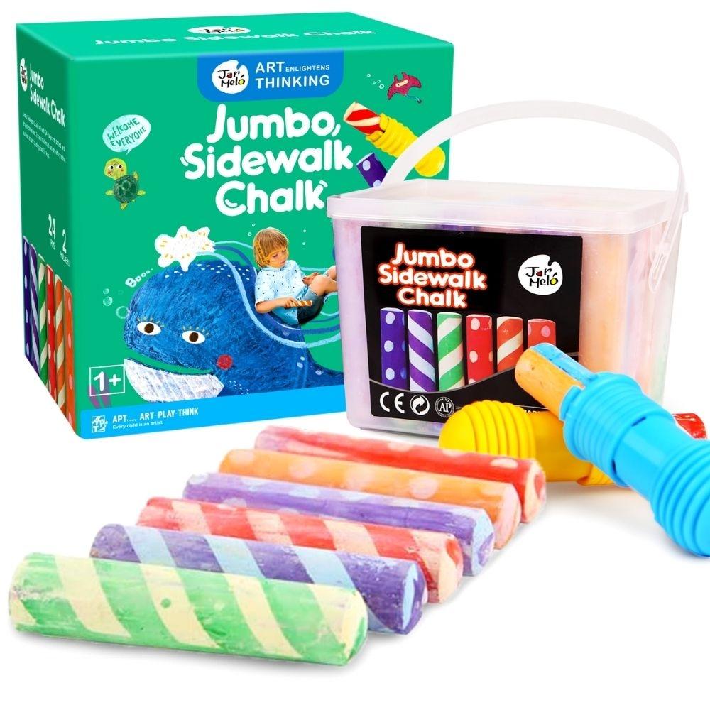 24 Tizas jumbo ballena lavables (24 ud. + 2 soportes). Jarmelo