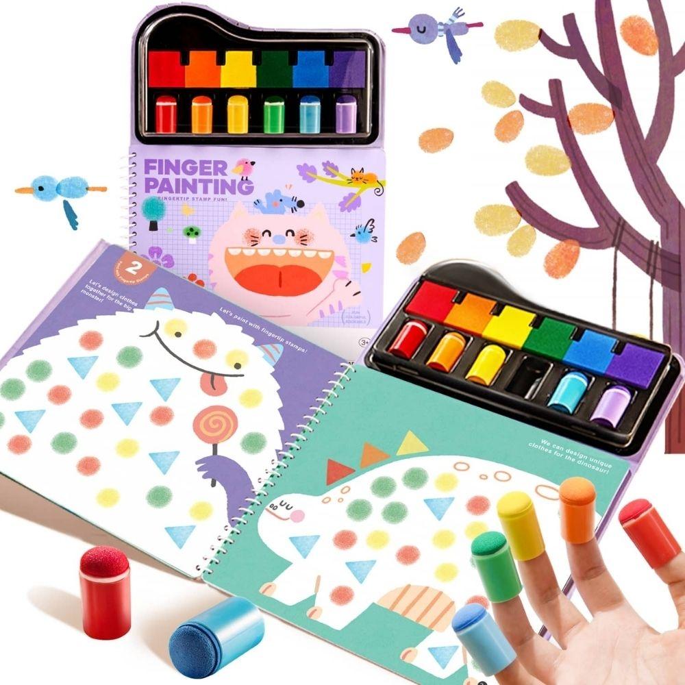 Libro creativo con pintura FINGERTIP STAMP FUN. Jarmelo