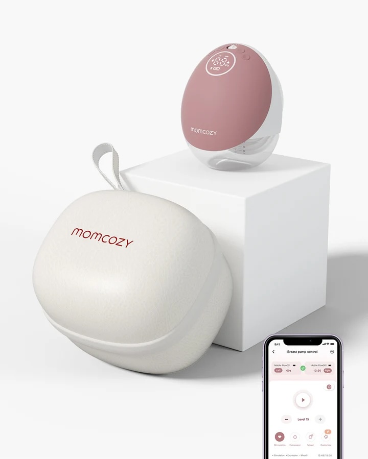Sacaleches portátil M9 SIMPLE con bombeo inteligente Momcozy